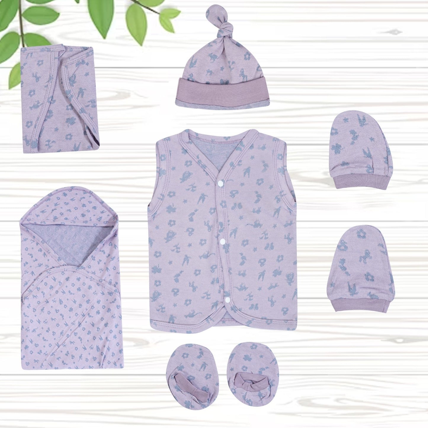 ORIGAMI - GIFT SET (FRONT OPEN) - MUSA PURPLE + CHARCOAL GREY | LITTLE NATURA