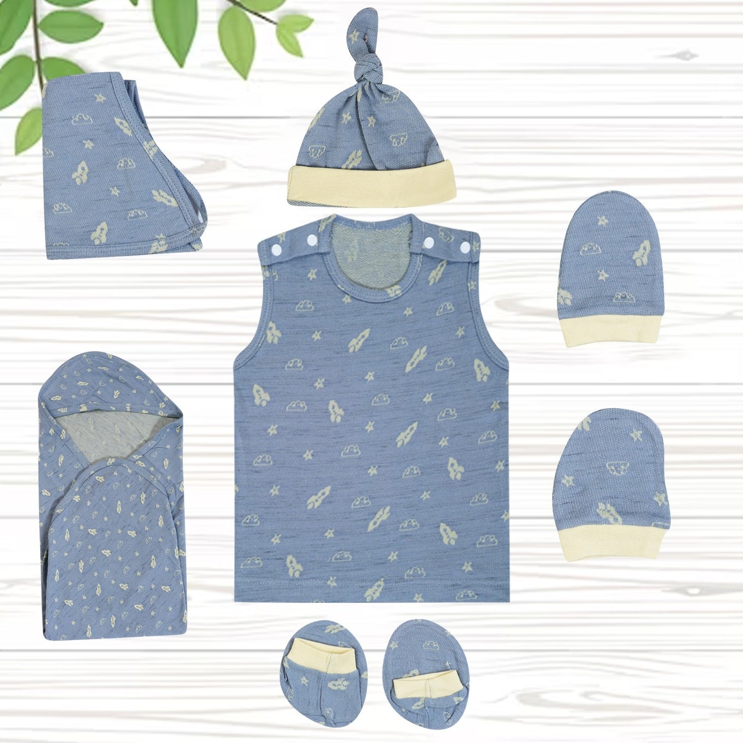 ORIGAMI - GIFT SET (SHL. BUTTON) -CHARCOAL GREY + TECOMA YELLOW