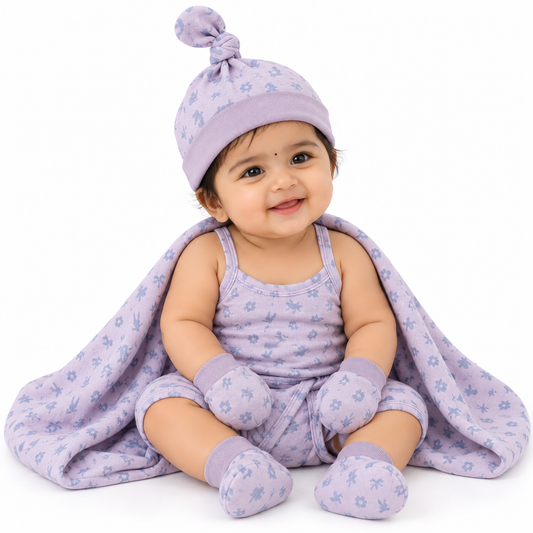 ORIGAMI - GIFT SET (FRONT OPEN) - MUSA PURPLE + CHARCOAL GREY | LITTLE NATURA