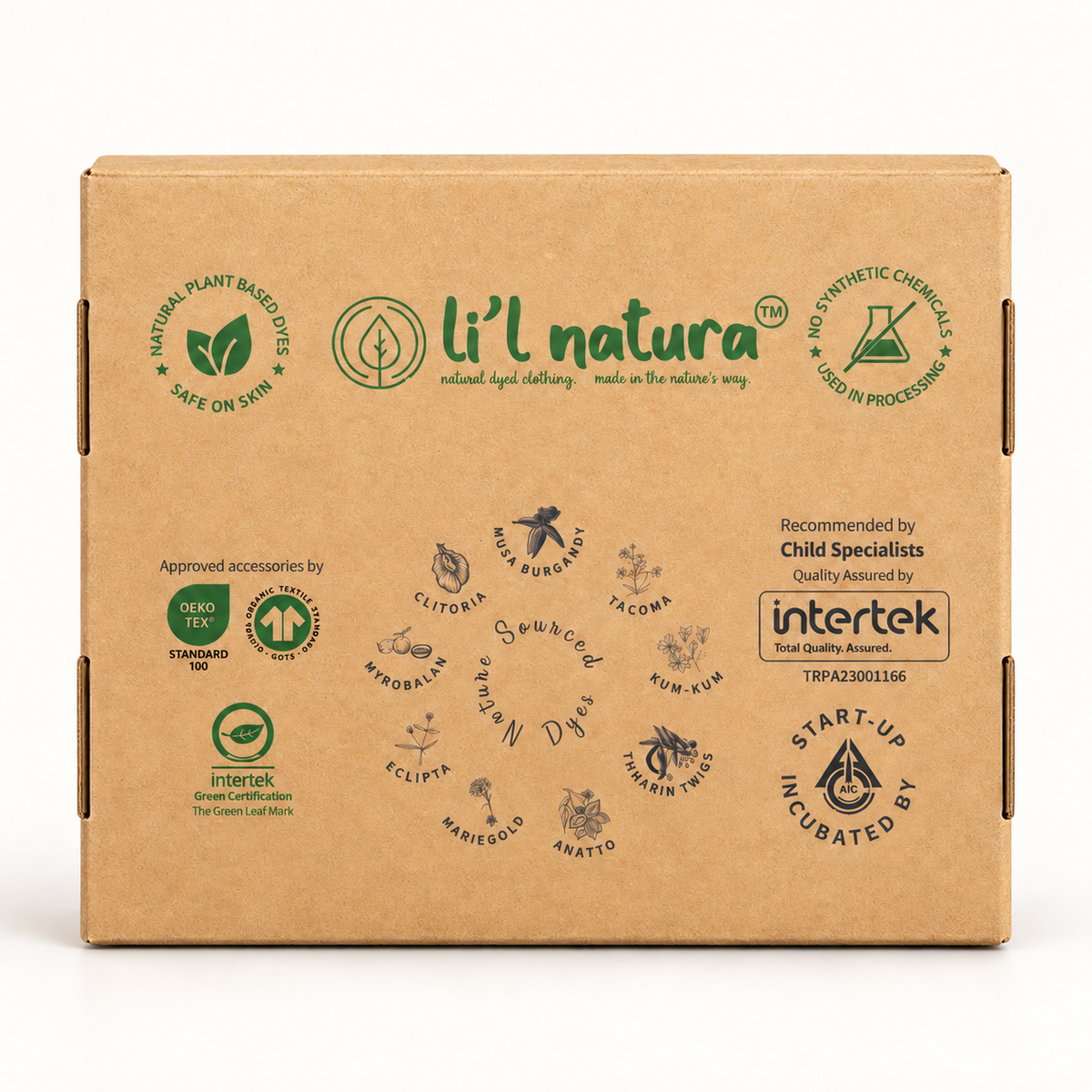 NATURE's 12 - GIFT SET (FRONT OPEN) - ECLIPTA GREEN - UNISEX - 0-3 M | LITTLE NATURA