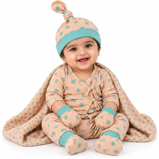 ORIGAMI - GIFT SET (SHL. LACE) - MARIGOLD ORANGE + ECLIPTA GREEN | LITTLE NATURA