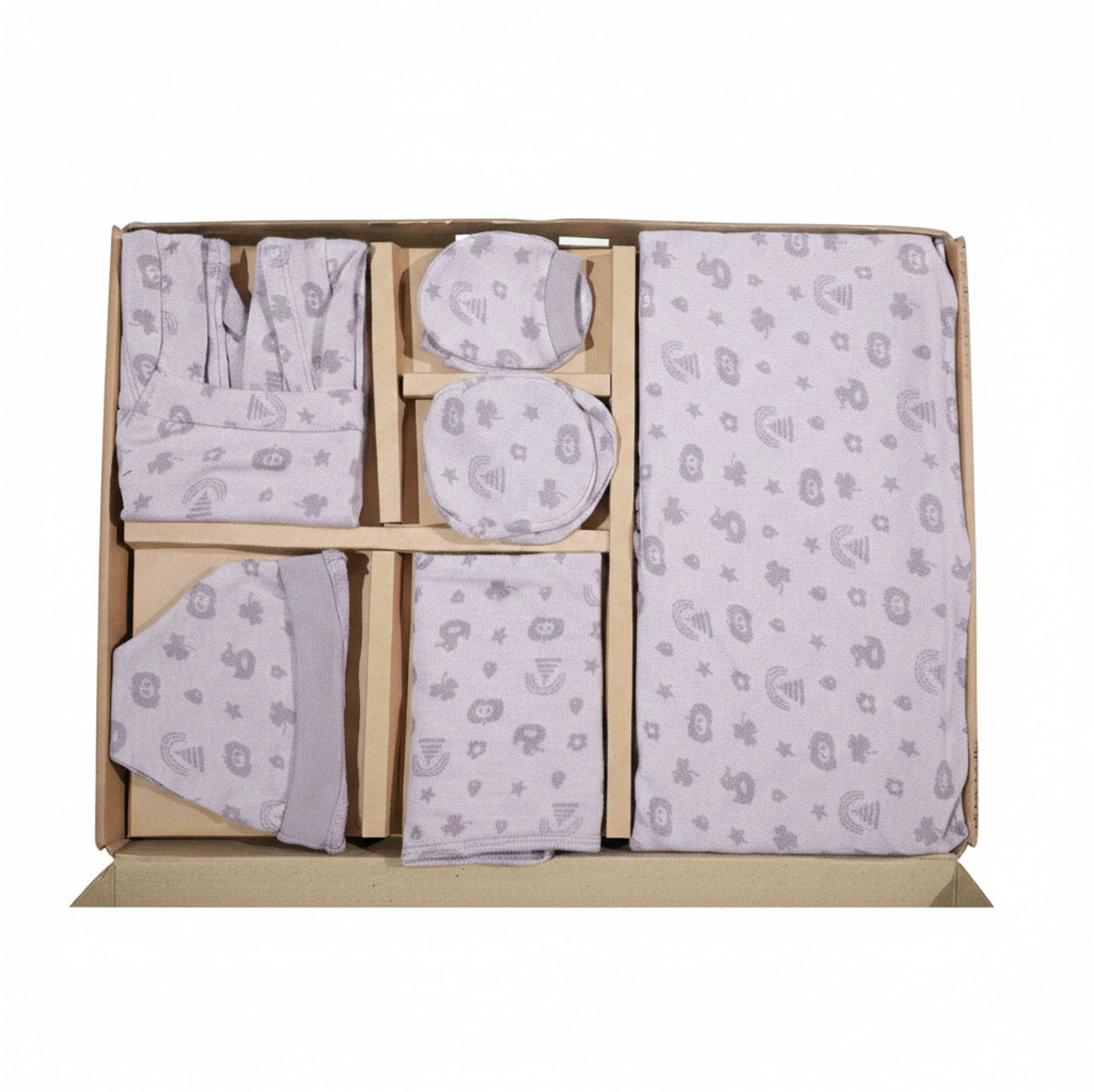 ORIGAMI - GIFT SET (JUMPEE FRILLED) - PURPLE + LILAC - GIRL - 0-3 M | LITTLE NATURA