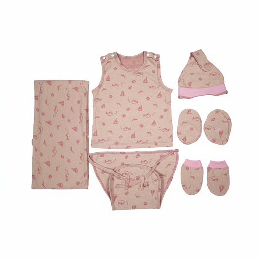 ORIGAMI - GIFT SET (SHL. BUTTON) - MAGENTA + LILAC - UNISEX - 0-3 M | LITTLE NATURA