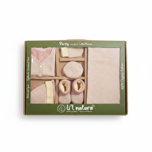 ORIGAMI - GIFT SET (FRONT OPEN) - YELLOW + MAGENTA - UNISEX - 0-3 M