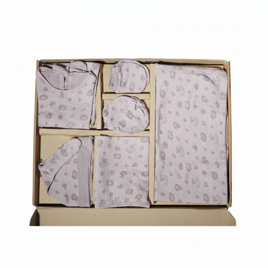 ORIGAMI - GIFT SET (BABY FROCK) - PURPLE + LILAC - GIRL - 0-3 M