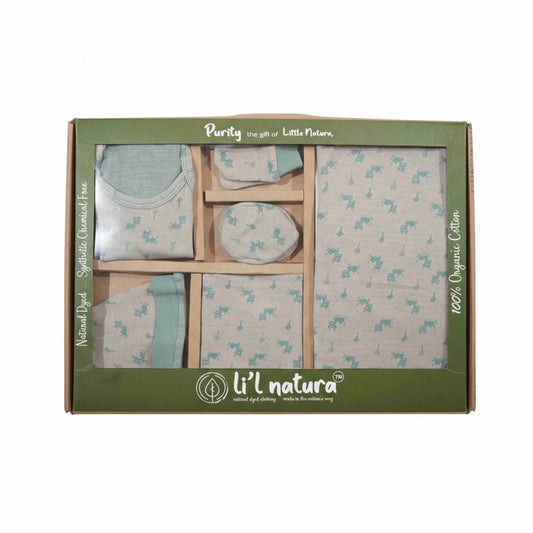 ORIGAMI - GIFT SET (SHL. LACE) - LILAC + GREEN - UNISEX - 0-3 M