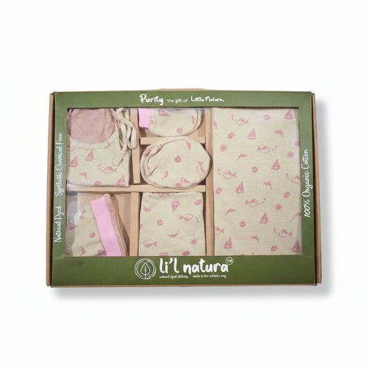 ORIGAMI - GIFT SET (SHL. LACE) - YELLOW + GREEN - UNISEX - 0-3 M