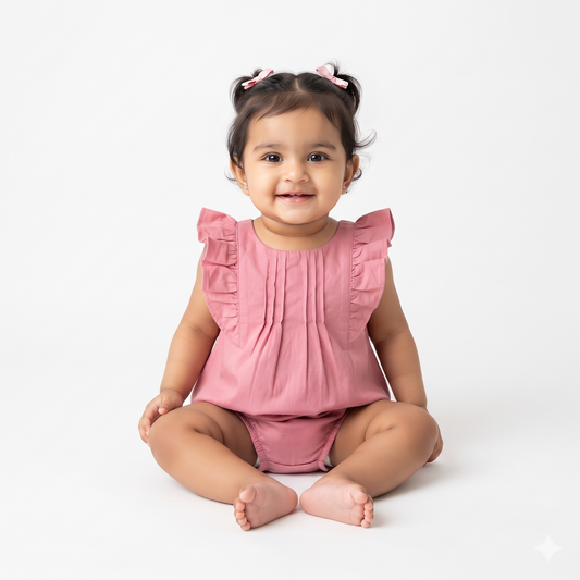 NATURE's 12 - GIFT SET (JUMPEE FRILLED) - RUBIA MAJENTA - GIRL - 0-3 M | LITTLE NATURA