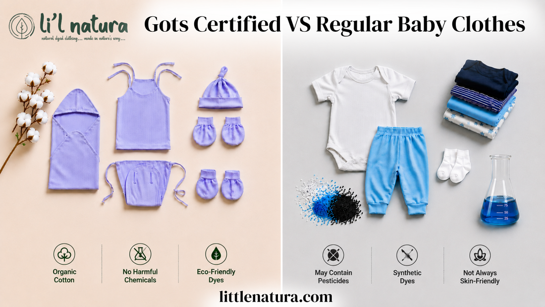 GOTS VS Regular Dyeing Baby Clothes