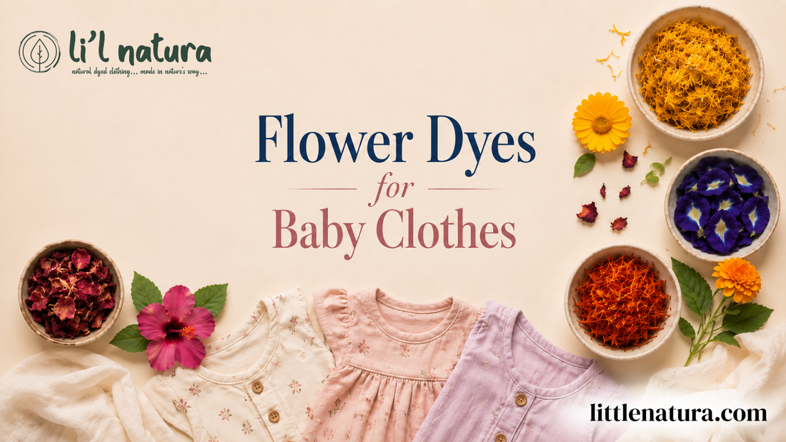 Flower Dyes for Baby Clothes 