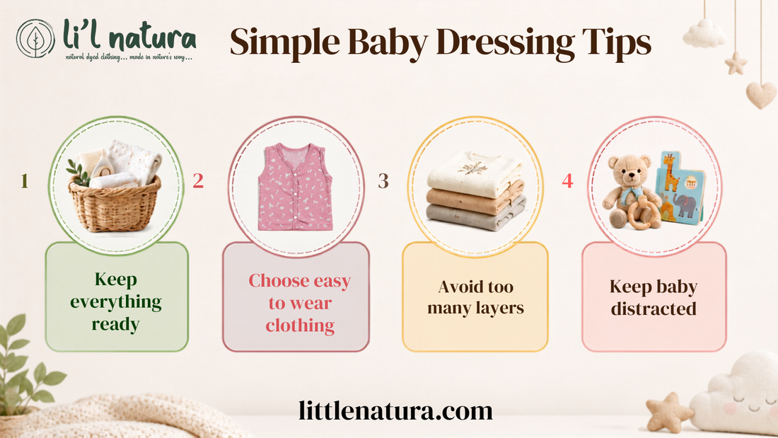tios for changing baby clothes