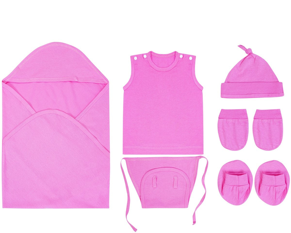 NATURE's 12 - GIFT SET (SHL. BUTTON) - LILY PINK - UNISEX - 0-3 M