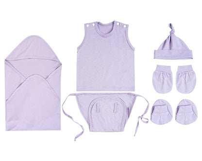 NATURE's 12 - GIFT SET (SHL. BUTTON) - MUSA PURPLE - UNISEX - 0-3 M