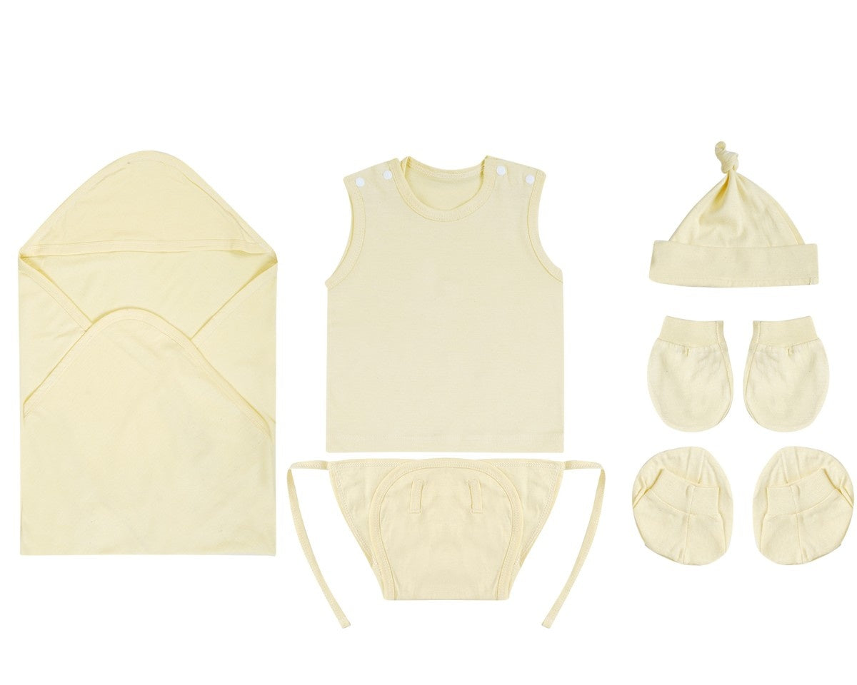 NATURE's 12 - GIFT SET (SHL. BUTTON) - TECOMA YELLOW - UNISEX - 0-3 M