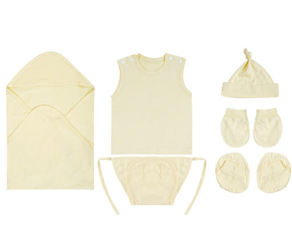 NATURE's 12 - GIFT SET (SHL. BUTTON) - TECOMA YELLOW - UNISEX - 0-3 M