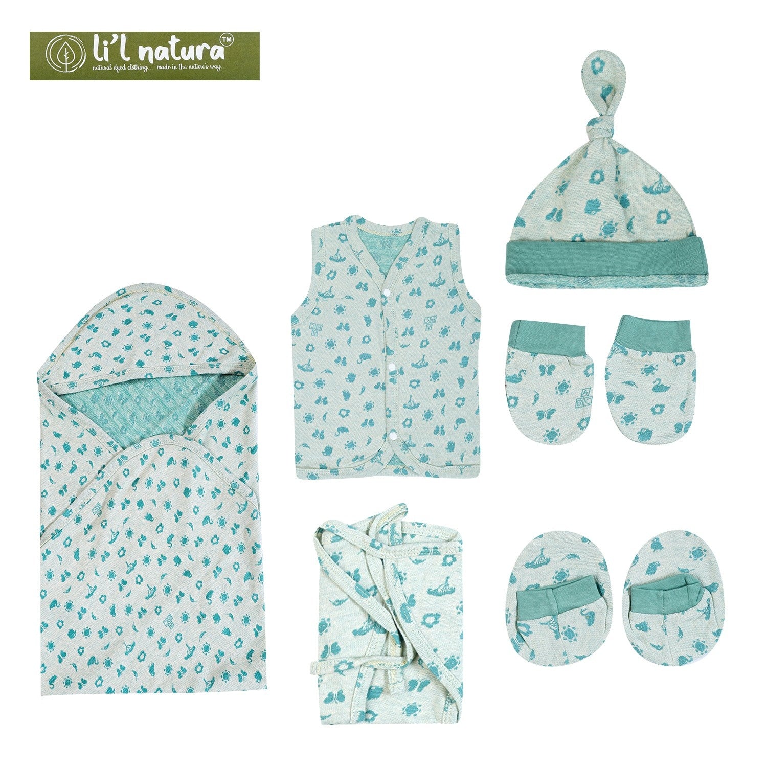 Li'l Natura Origami Gift Set – Front Open (Tecoma Yellow & Eclipta Green)