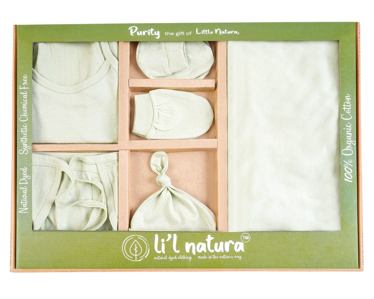 NATURE's 12 - GIFT SET (SHL. LACE) - ECLIPTA GREEN - UNISEX - 0-3 M
