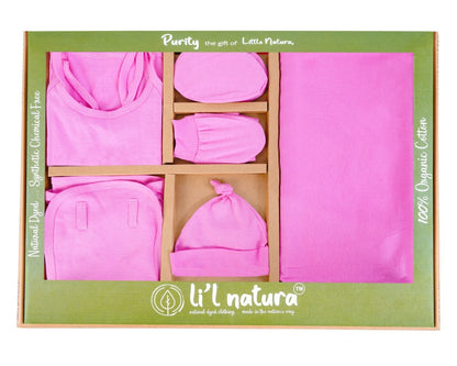 NATURE's 12 - GIFT SET (SHL. LACE) - LILY PINK - UNISEX - 0-3 M