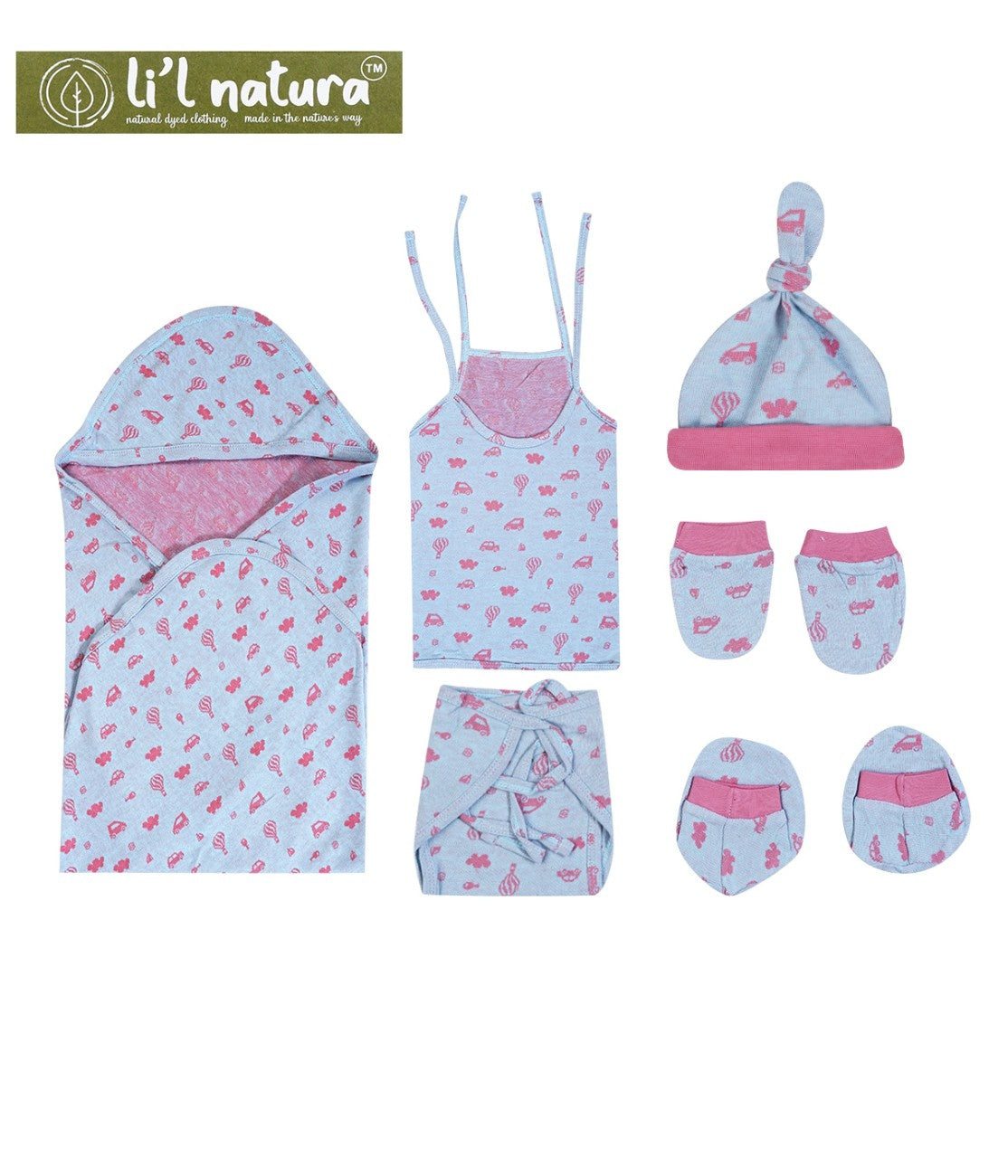 ORIGAMI - GIFT SET (SHL. LACE) - CLITORIA BLUE + RUBIA MAJENTA | LITTLE NATURA