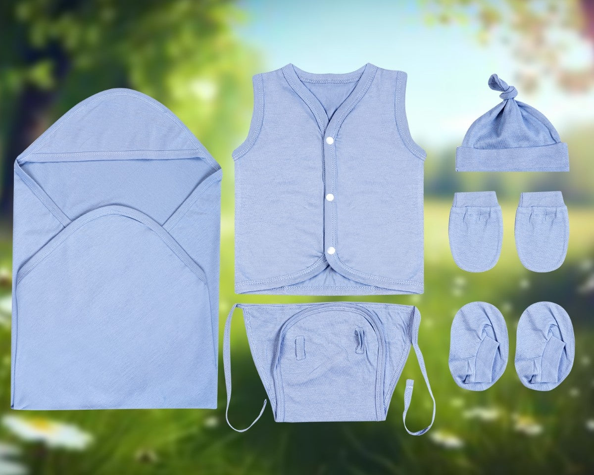 NATURE's 12 - GIFT SET (FRONT OPEN) - CLITORIA BLUE - UNISEX - 0-3 M