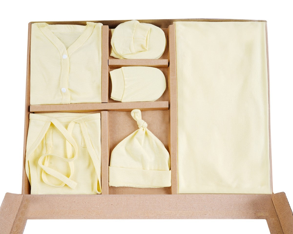 NATURE's 12 - GIFT SET (FRONT OPEN) - TECOMA YELLOW - UNISEX - 0-3 M