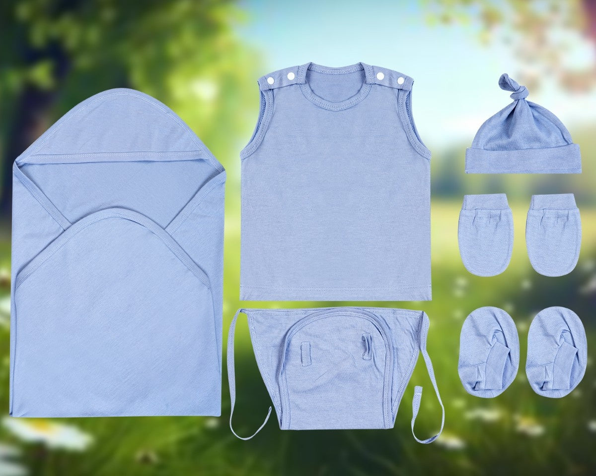 NATURE's 12 - GIFT SET (SHL. BUTTON) - CLITORIA BLUE - UNISEX - 0-3 M