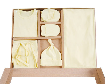 NATURE's 12 - GIFT SET (SHL. BUTTON) - TECOMA YELLOW - UNISEX - 0-3 M