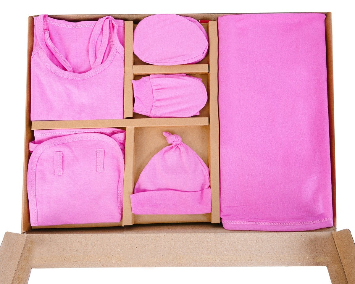 NATURE's 12 - GIFT SET (SHL. LACE) - LILY PINK - UNISEX - 0-3 M