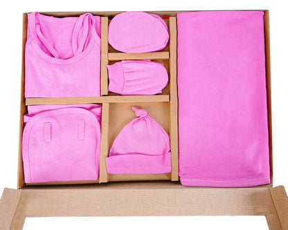 NATURE's 12 - GIFT SET (SHL. LACE) - LILY PINK - UNISEX - 0-3 M