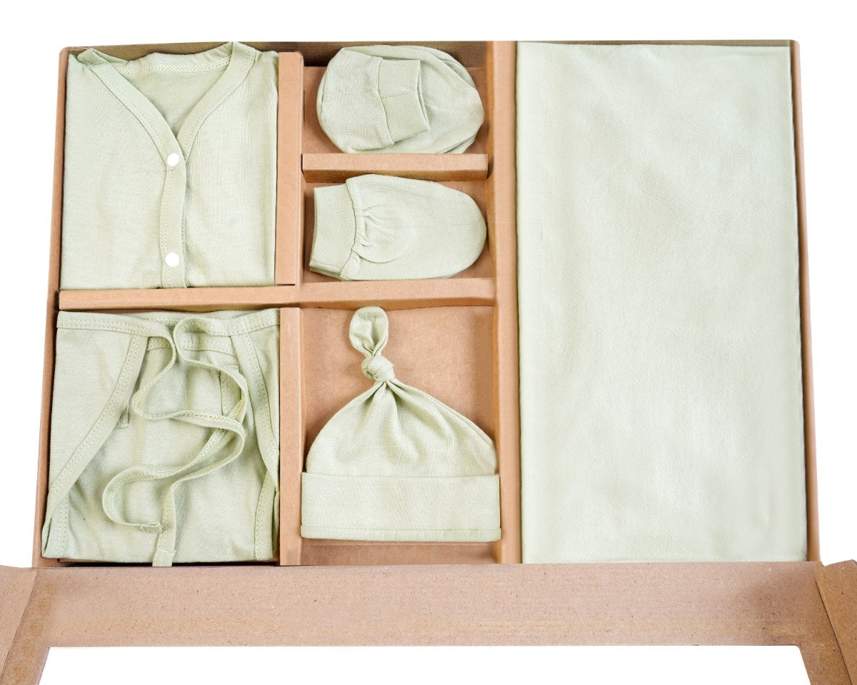 NATURE's 12 - GIFT SET (FRONT OPEN) - ECLIPTA GREEN - UNISEX - 0-3 M