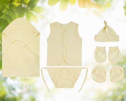 NATURE's 12 - GIFT SET (FRONT OPEN) - TECOMA YELLOW - UNISEX - 0-3 M