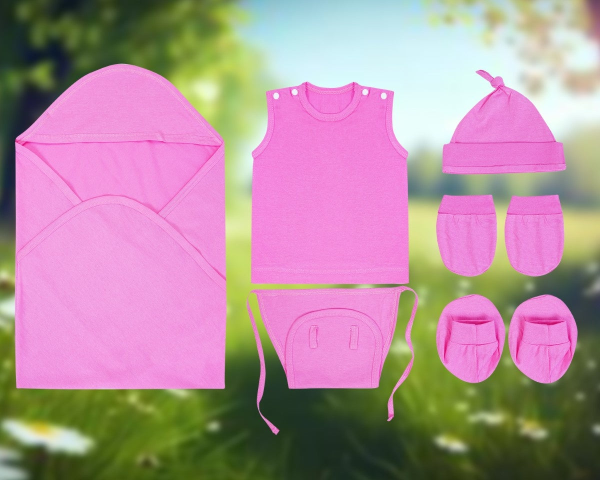 NATURE's 12 - GIFT SET (SHL. BUTTON) - LILY PINK - UNISEX - 0-3 M