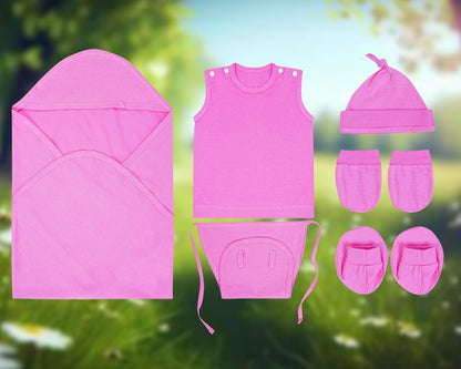 NATURE's 12 - GIFT SET (SHL. BUTTON) - LILY PINK - UNISEX - 0-3 M