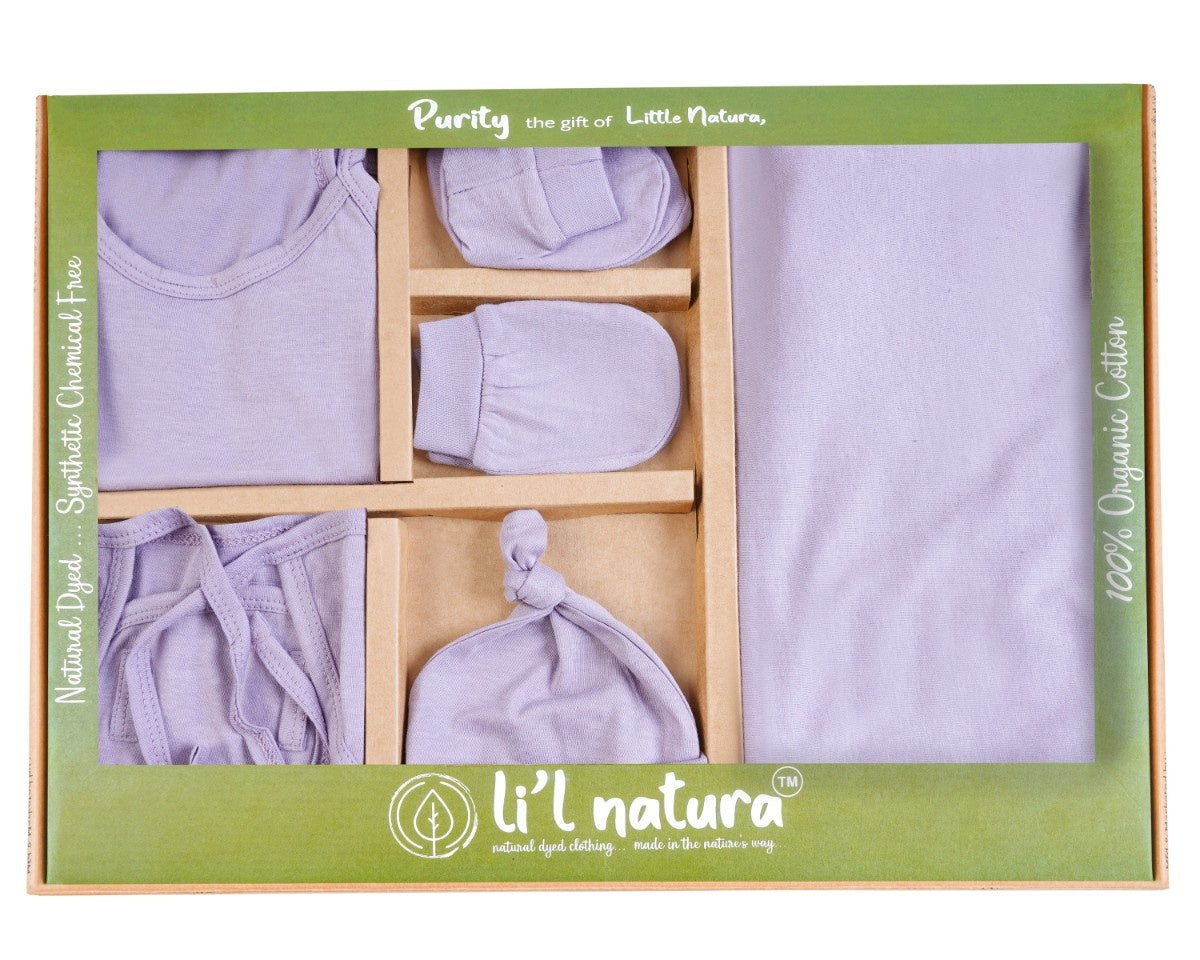 NATURE's 12 - GIFT SET (SHL. LACE) - MUSA PURPLE - UNISEX - 0-3 M