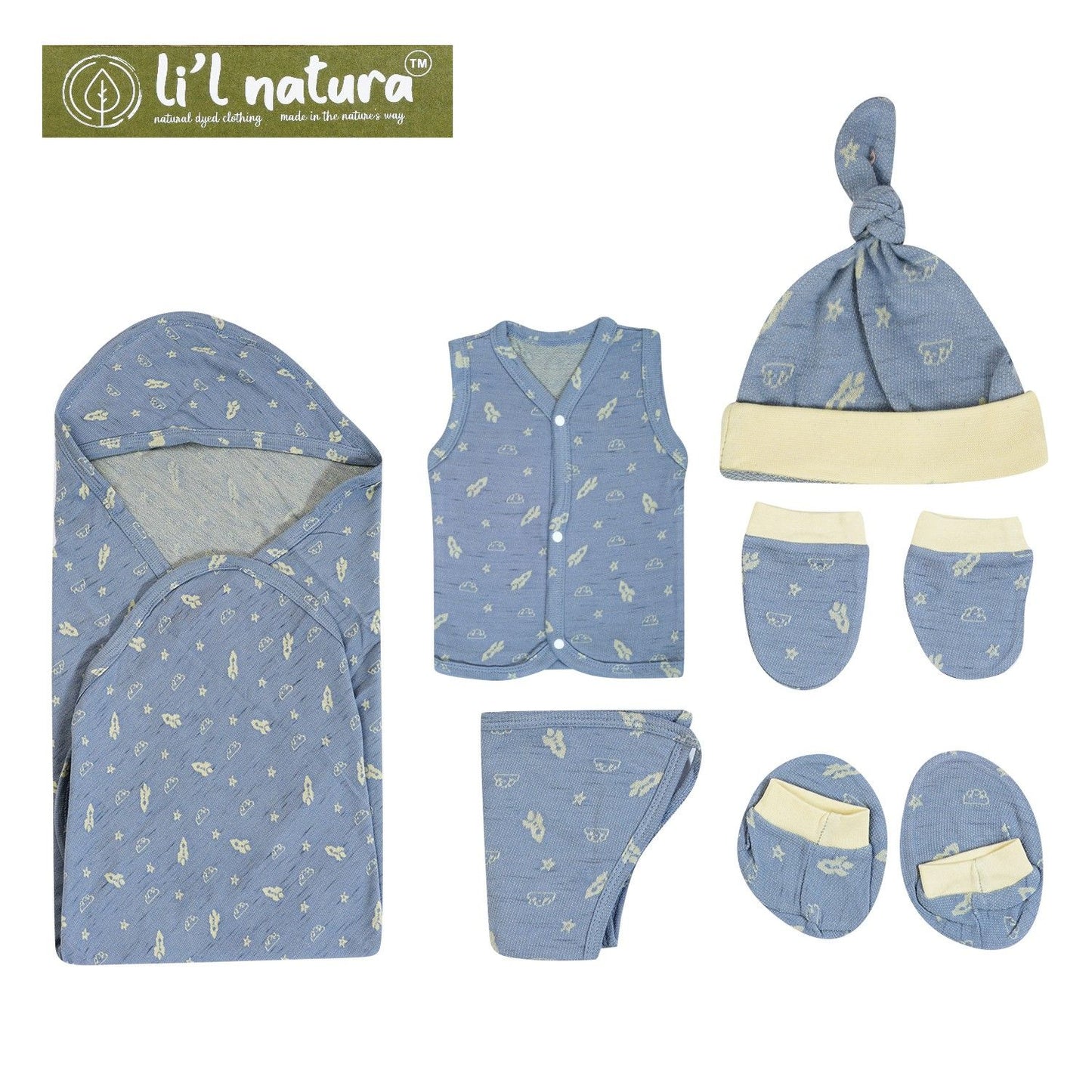 ORIGAMI - GIFT SET (FRONT OPEN) - CHARCOAL GREY + TECOMA YELLOW | LITTLE NATURA