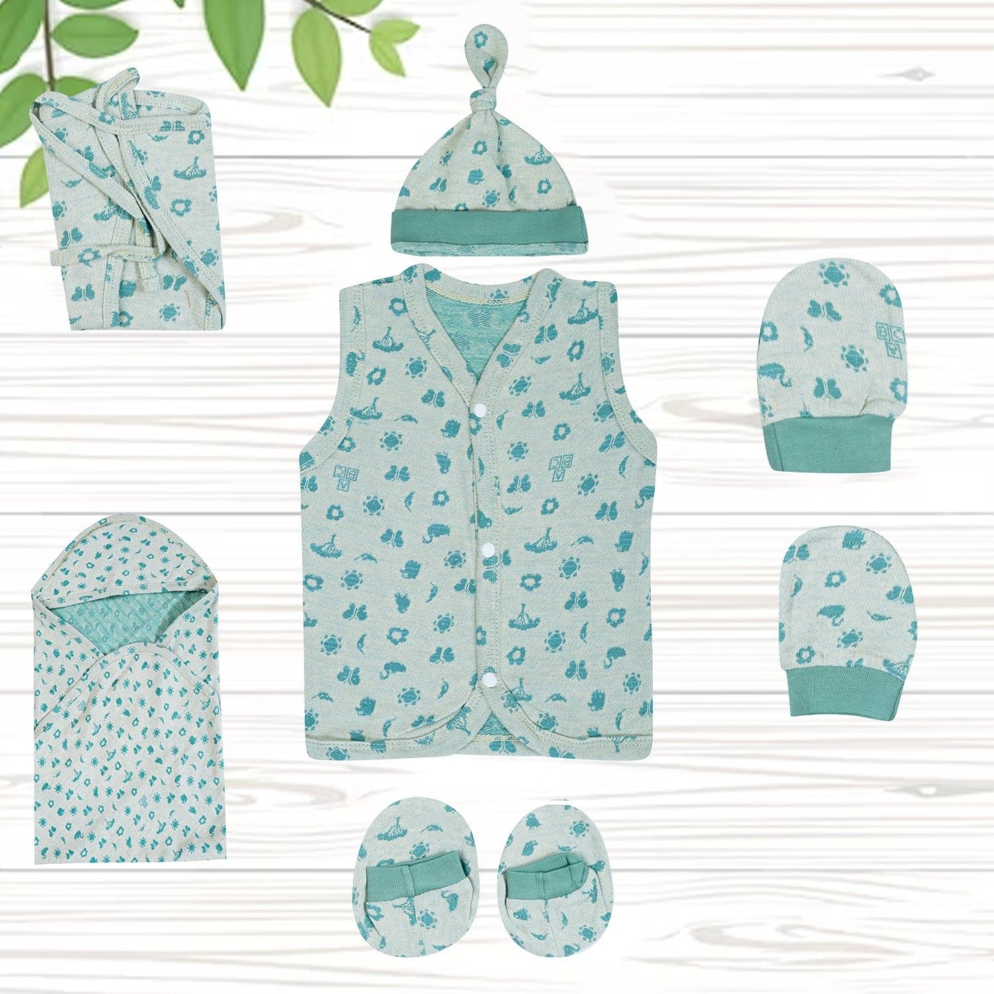 ORIGAMI - GIFT SET (FRONT OPEN) - TECOMA YELLOW + ECLIPTA GREEN | LITTLE NATURA