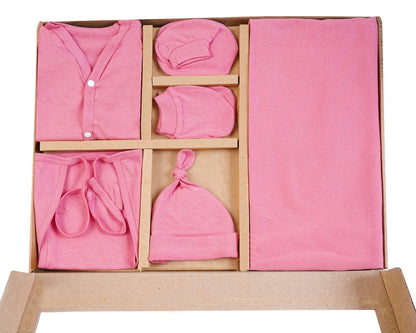 NATURE's 12 - GIFT SET (FRONT OPEN) - RUBIA MAJENTA - UNISEX - 0-3 M | LITTLE NATURA
