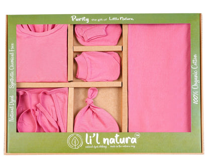 NATURE's 12 - GIFT SET (SHL. LACE) - RUBIA MAJENTA - UNISEX - 0-3 M