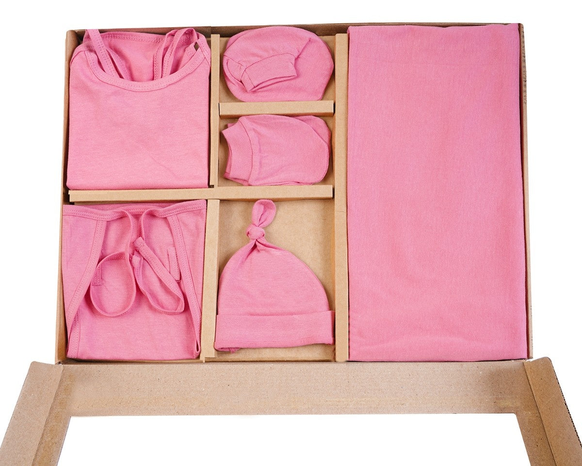 NATURE's 12 - GIFT SET (SHL. LACE) - RUBIA MAJENTA - UNISEX - 0-3 M