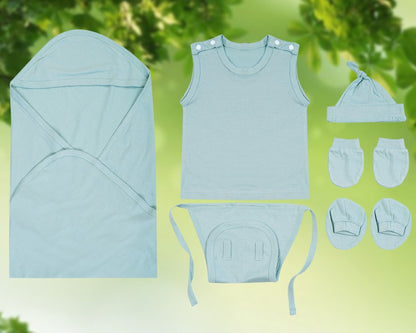 NATURE's 12 - GIFT SET (SHL. BUTTON) - CLITORIA AQUA - UNISEX - 0-3 M