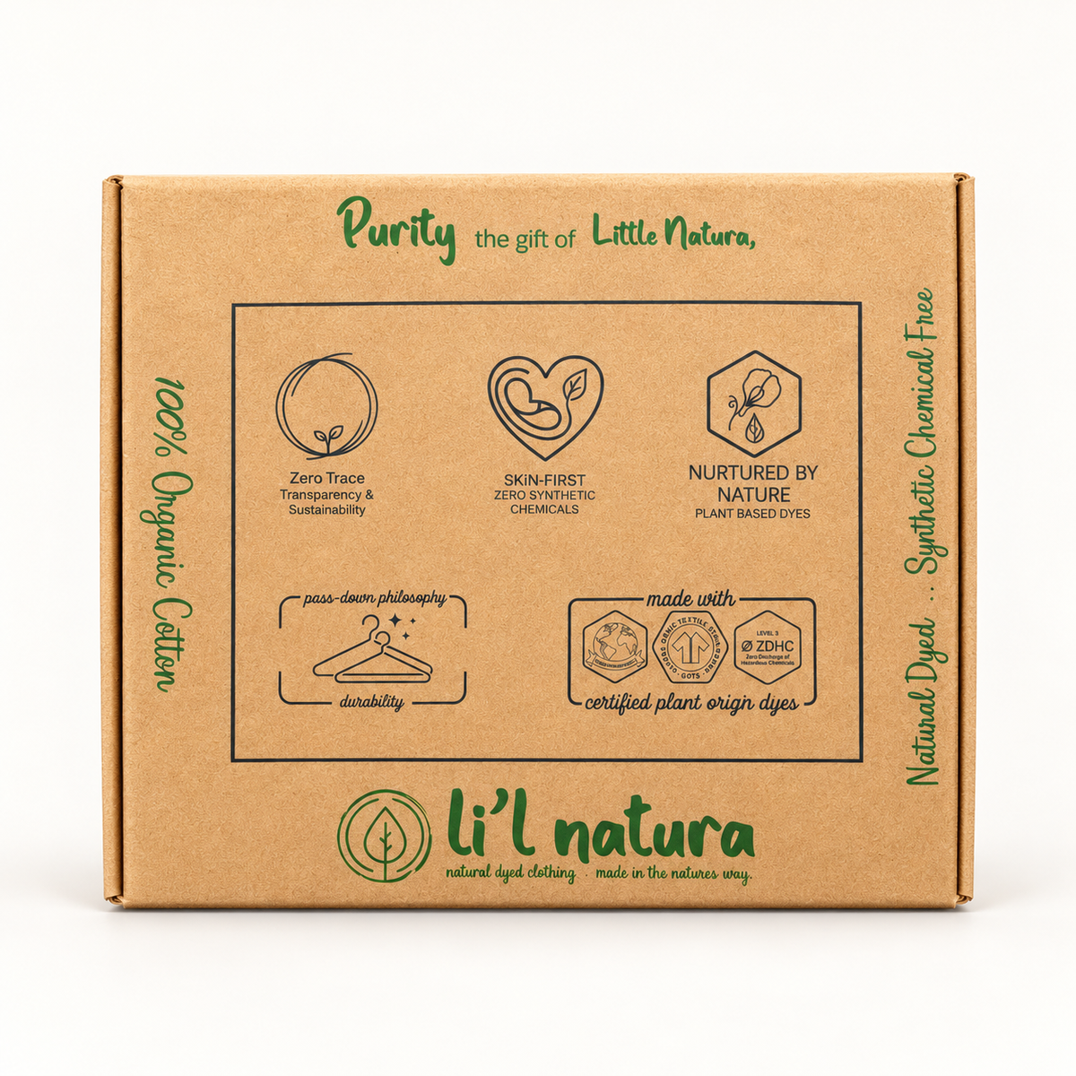 NATURE's 12 - GIFT SET (FRONT OPEN) - ECLIPTA GREEN - UNISEX - 0-3 M | LITTLE NATURA