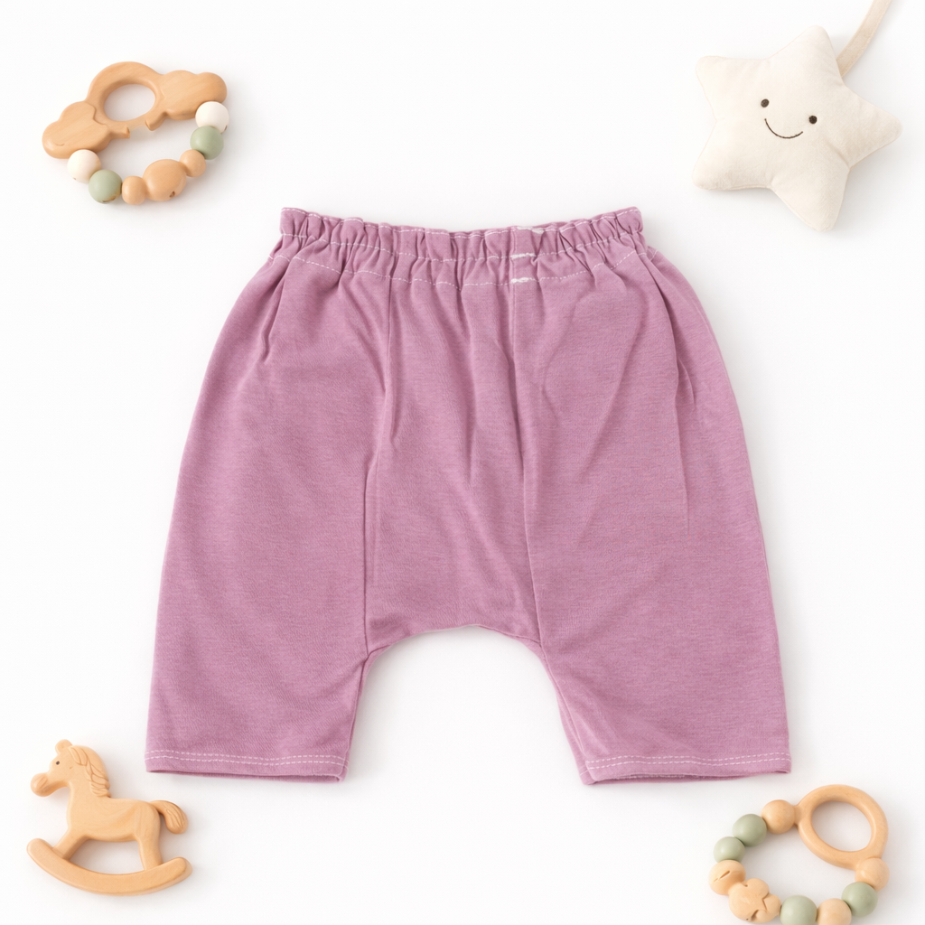FLORA - BABY SET (SLEEVED) - LILY PINK - UNISEX - 0-3 M | LITTLE NATURA