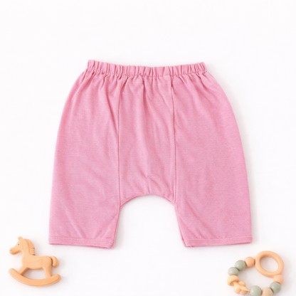 FLORA - BABY SET (SLEEVELESS) - LILY PINK - UNISEX - 0-3 M | LITTLE NATURA