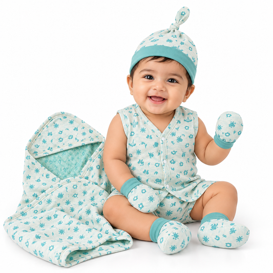 ORIGAMI - GIFT SET (FRONT OPEN) - TECOMA YELLOW + ECLIPTA GREEN | LITTLE NATURA