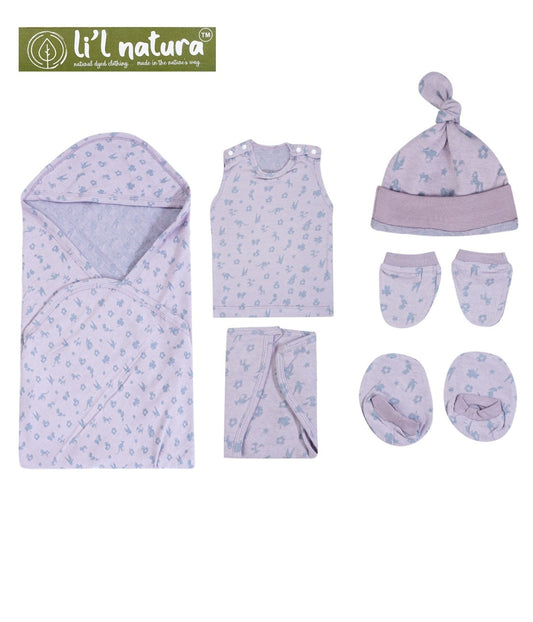 ORIGAMI - GIFT SET (SHL. BUTTON) - MUSA PURPLE + CHARCOAL GREY