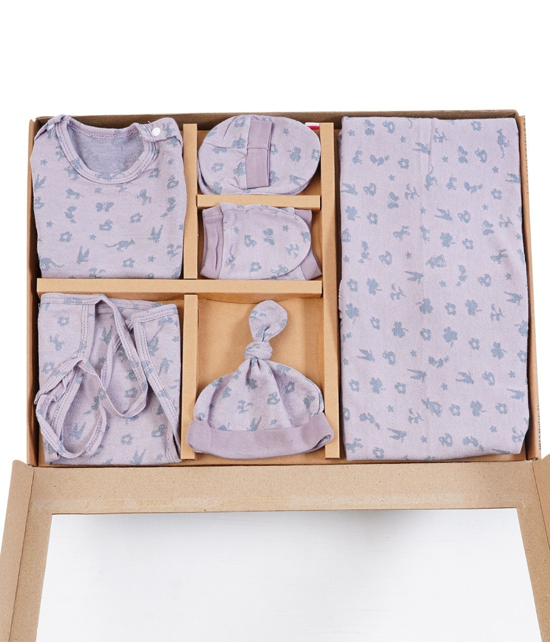 ORIGAMI - GIFT SET (SHL. BUTTON) - MUSA PURPLE + CHARCOAL GREY | LITTLE NATURA