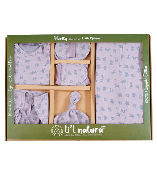 ORIGAMI - GIFT SET (SHL. BUTTON) - MUSA PURPLE + CHARCOAL GREY