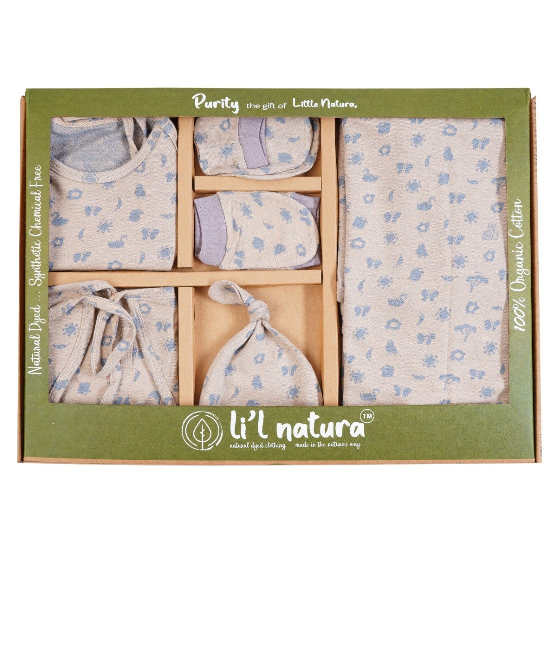 ORIGAMI - GIFT SET (SHL. LACE) - LILY PINK + CHARCOAL GREY | LITTLE NATURA