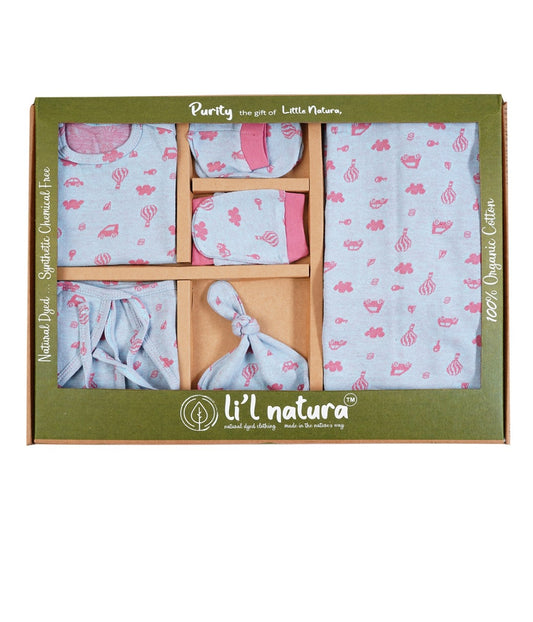 ORIGAMI - GIFT SET (SHL. BUTTON) -CLITORIA BLUE + RUBIA MAJENTA