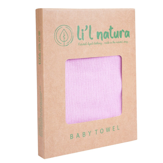 FLORA - WAFFLE TOWEL - LILY PINK